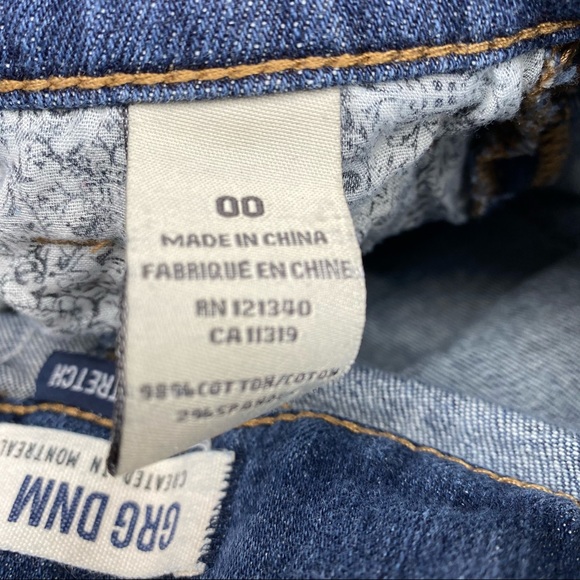 GRG DNM Women High Waist Distressed Denim Short 00 - Picture 5 of 6